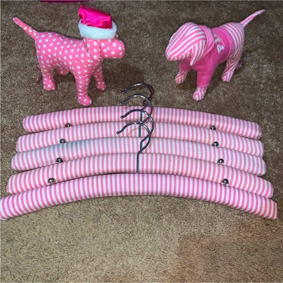 PINK Victoria's Secret Other - Vintage Victoria‎ Secret PINK  Striped Hangers Set of 5